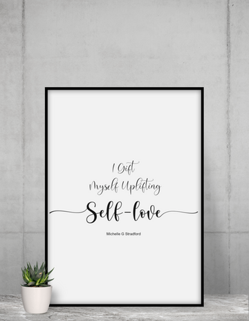 Uplifting Self-Love Poster