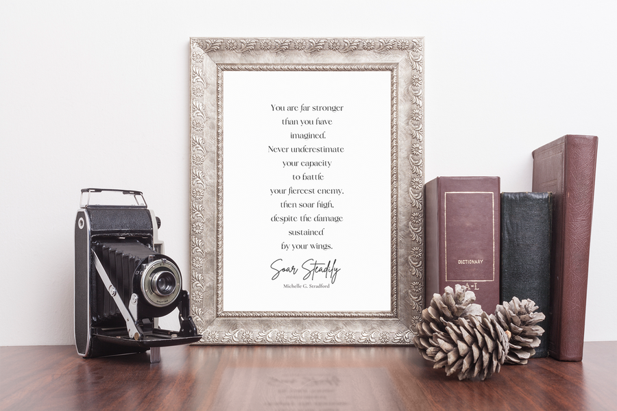 Soar Steadily Printable Poetry Quote