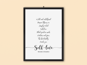 Self-Love Poem Print