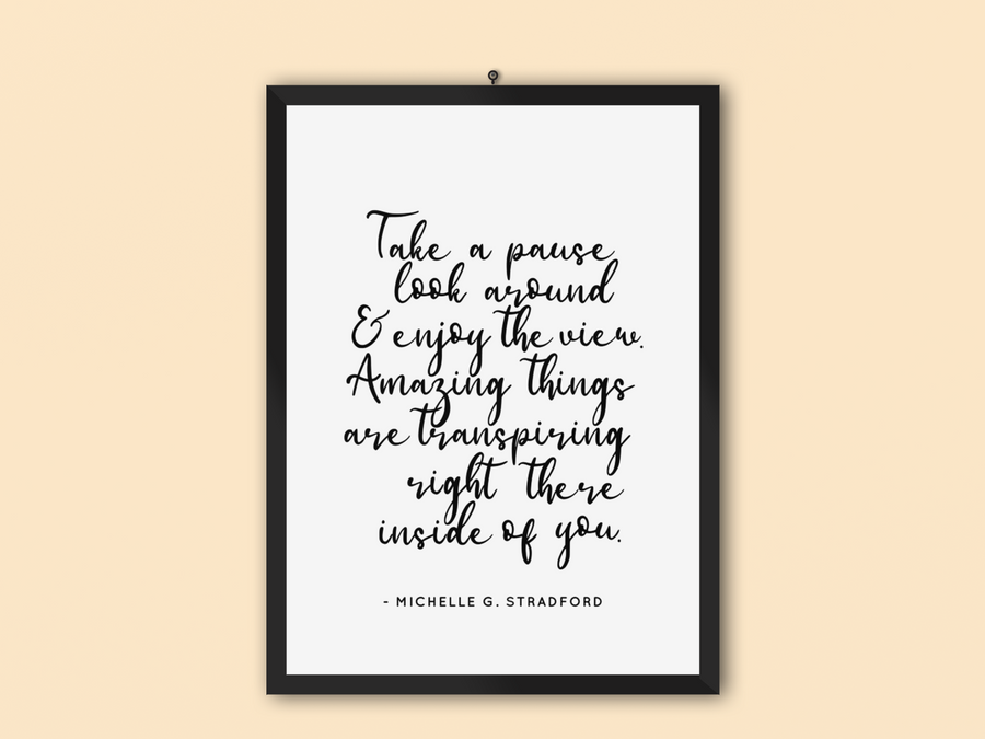 View of You Poem Print