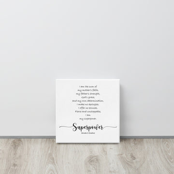 My Superpower Poem Canvas
