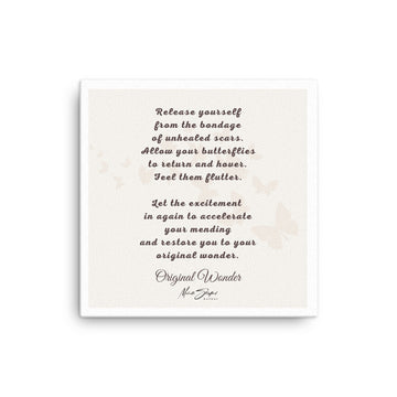 Original Wonder Poem Canvas