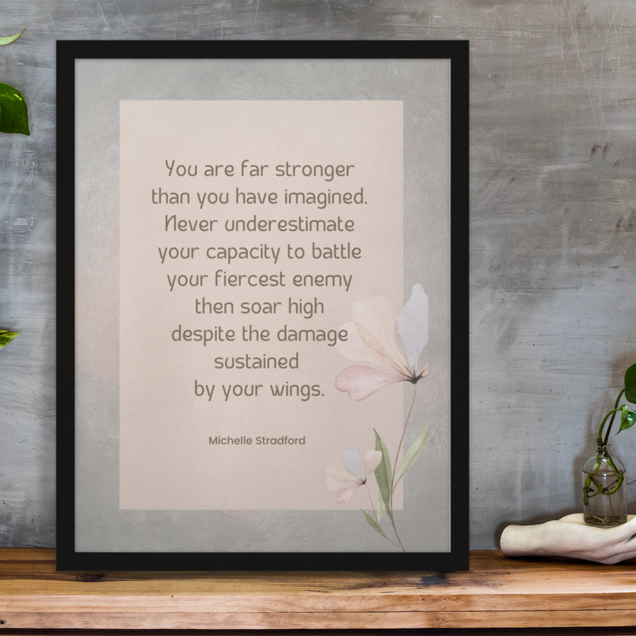 Soar Steadily Printable Poetry Art