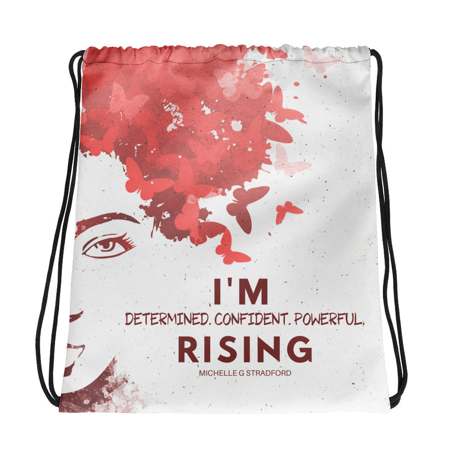 I'm Rising Poetry Book Drawstring Bag