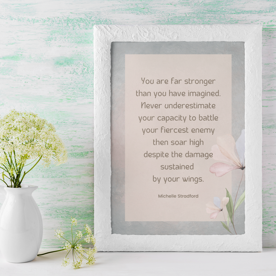 Soar Steadily Printable Poetry Art