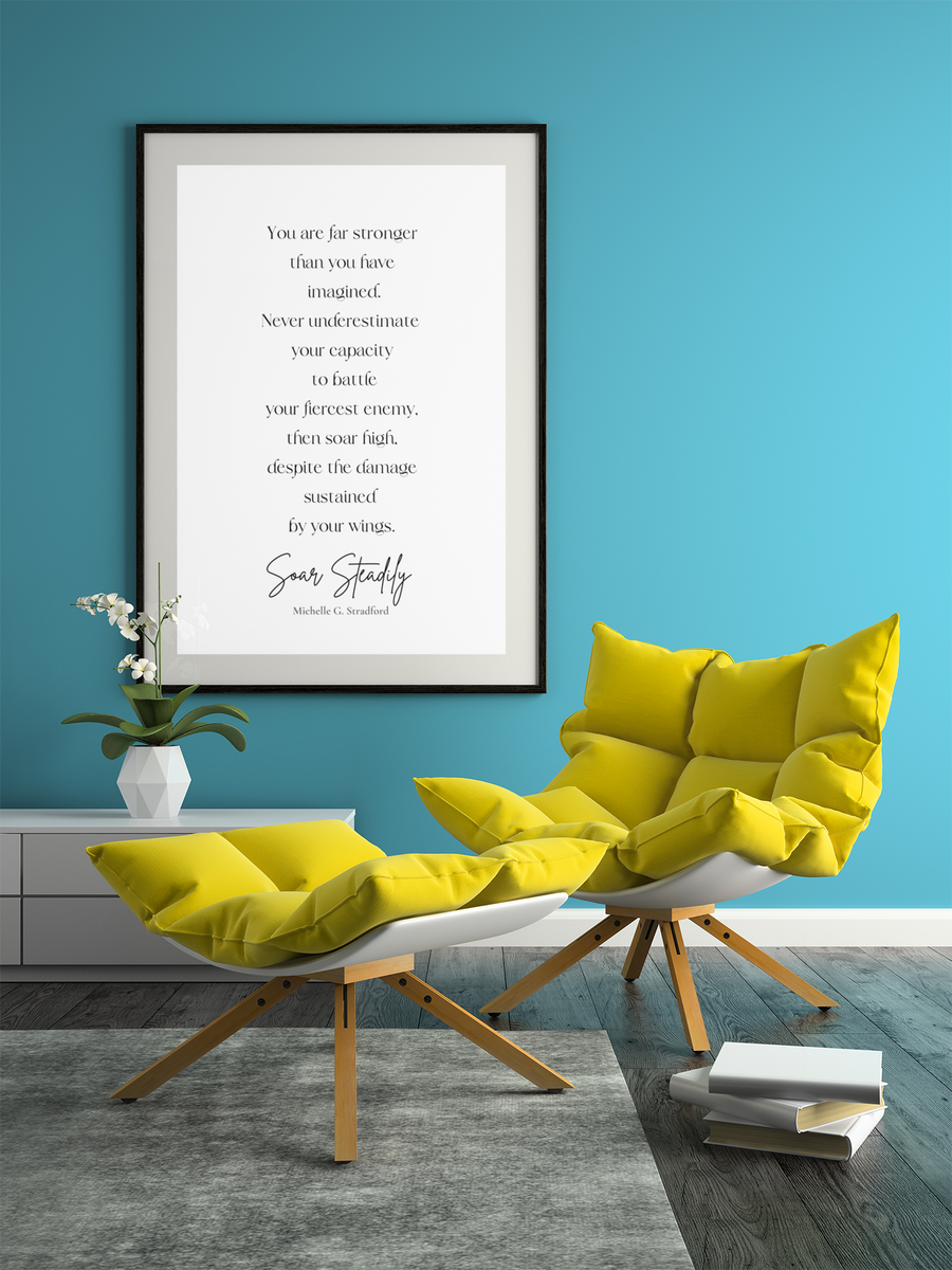 Soar Steadily Printable Poetry Quote