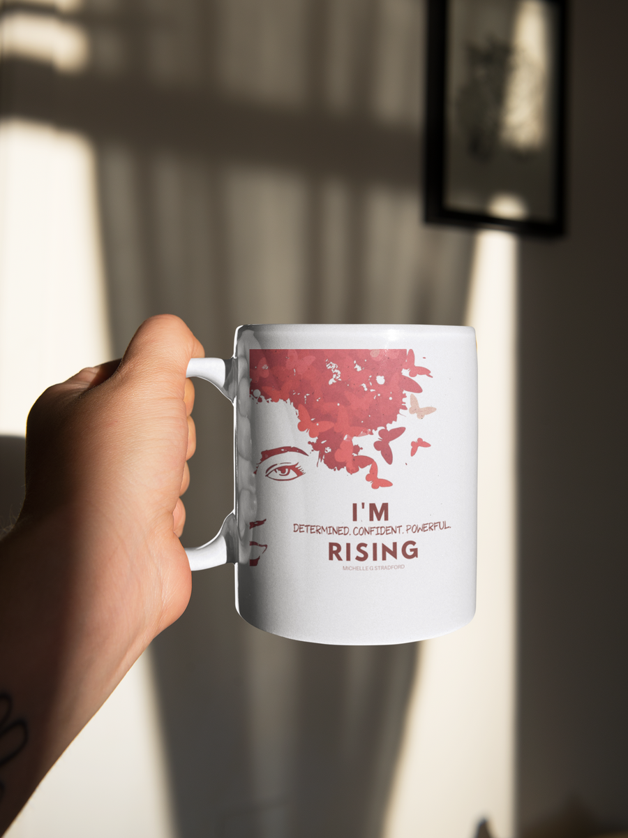 I'm Rising Poetry Book Mug 15 oz -17.99